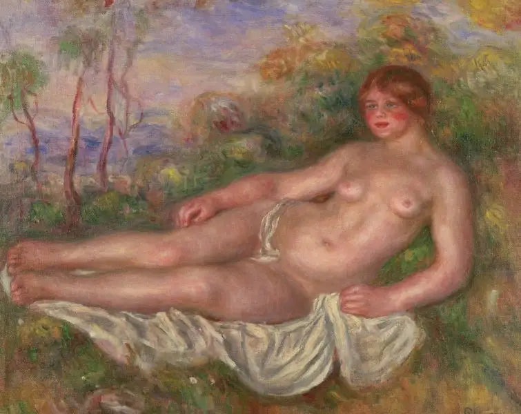 Ležící plavkyně - Pierre-Auguste Renoir