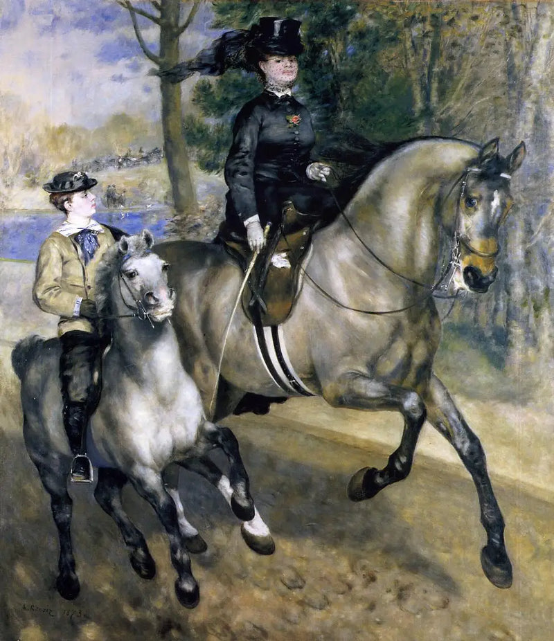 Jezdecká aleje v Bois de Boulogne - Pierre-Auguste Renoir