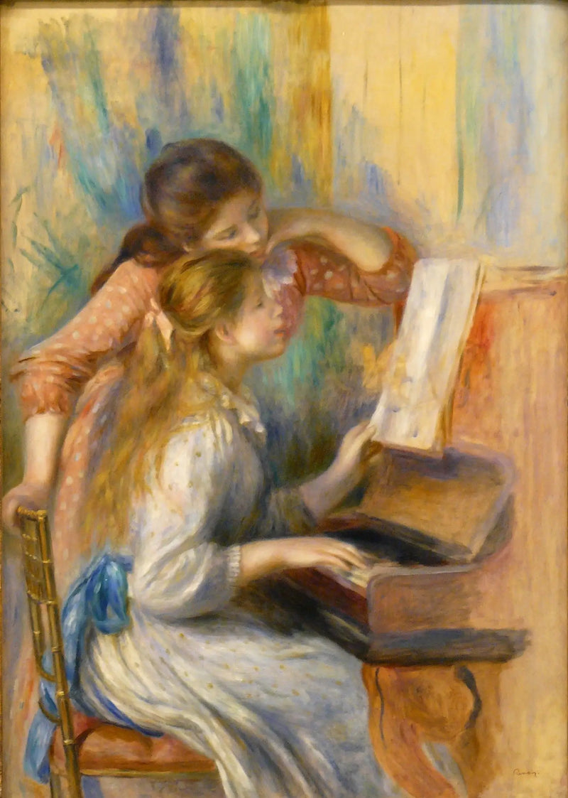 Dívky u klavíru - Pierre-Auguste Renoir