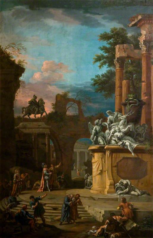 Monument imaginaire à William Cavendish (1640-1707), 1er duc de Devonshire - Sebastiano Ricci
