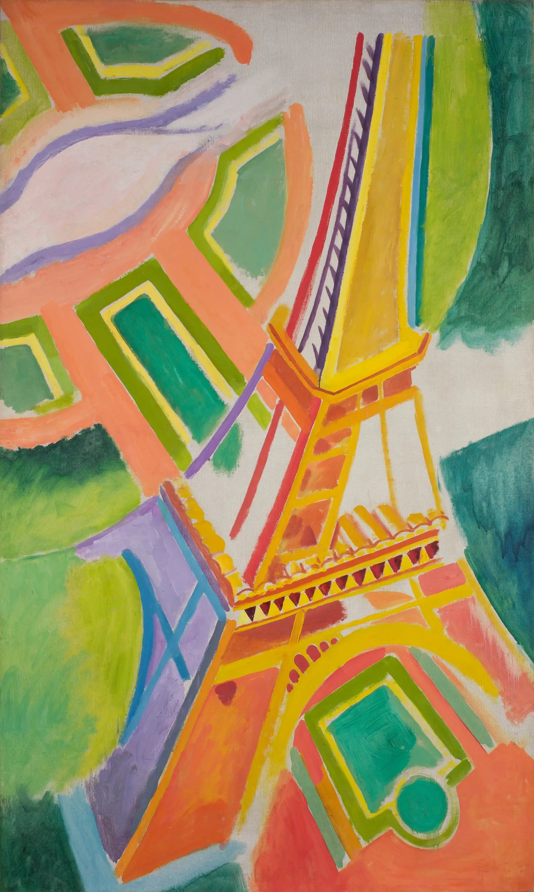 Reproduction du tableau « La Tour Eiffel - Robert Delaunay » par Alpha Reproduction en peinture à l’huile