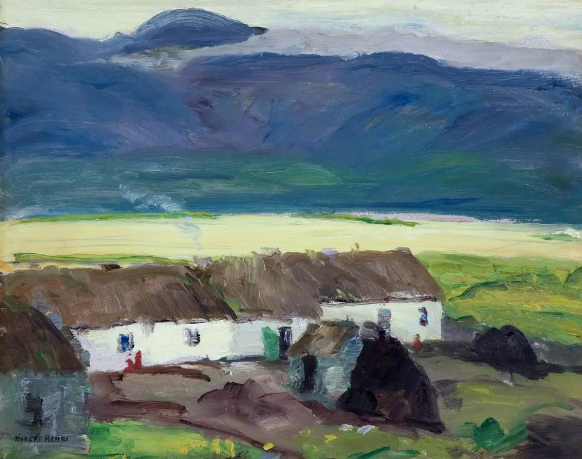 Chalets île d’Achill comté de Mayo - Robert Henri - Alpha Reproduction
