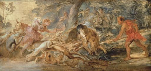 La chasse au sanglier de Calydon - Peter Paul Rubens