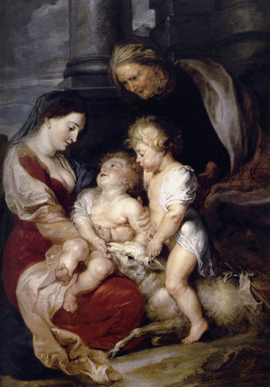 La Vierge à l'Enfant avec sainte Élisabeth et le jeune saint Jean - Peter Paul Rubens
