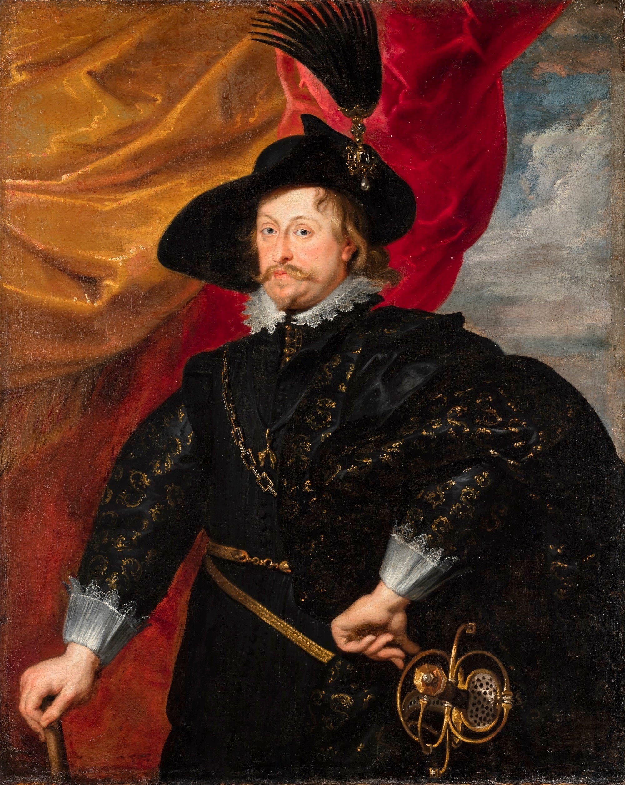 Portrait du prince Ladislas Vasa. - Peter Paul Rubens