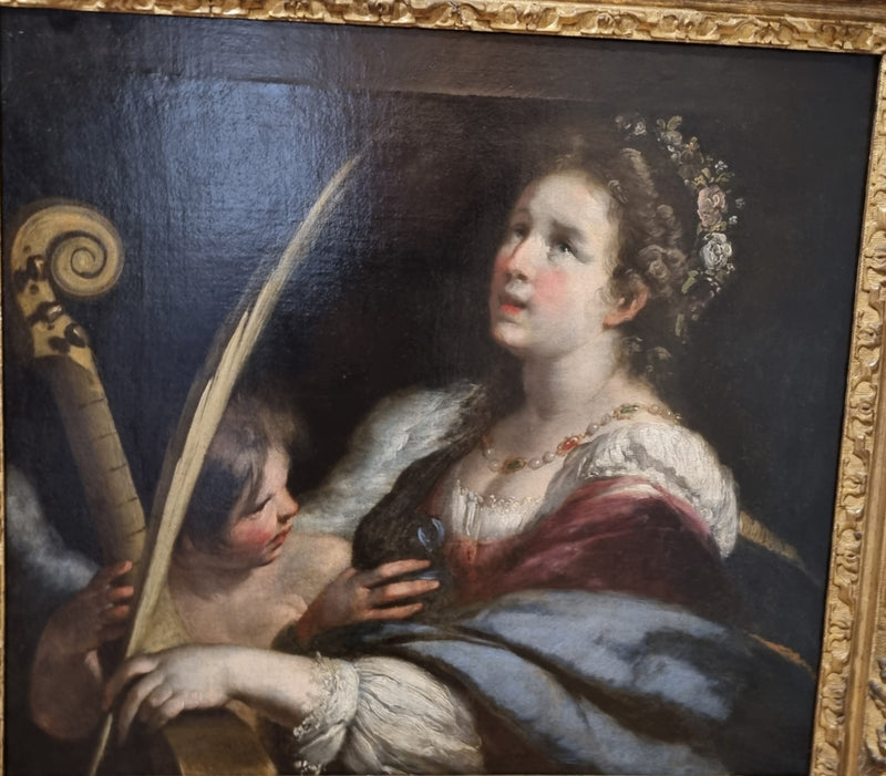 Sainte Cécile et l'ange - Bernardo Strozzi
