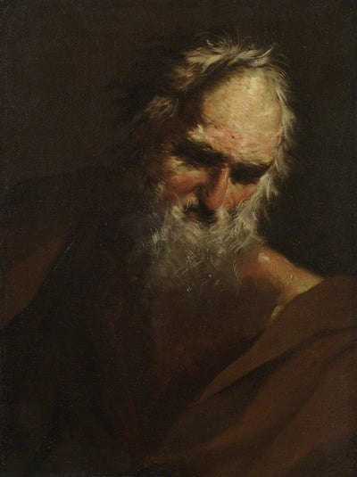 Tête d'un homme barbu - Salvator Rosa
