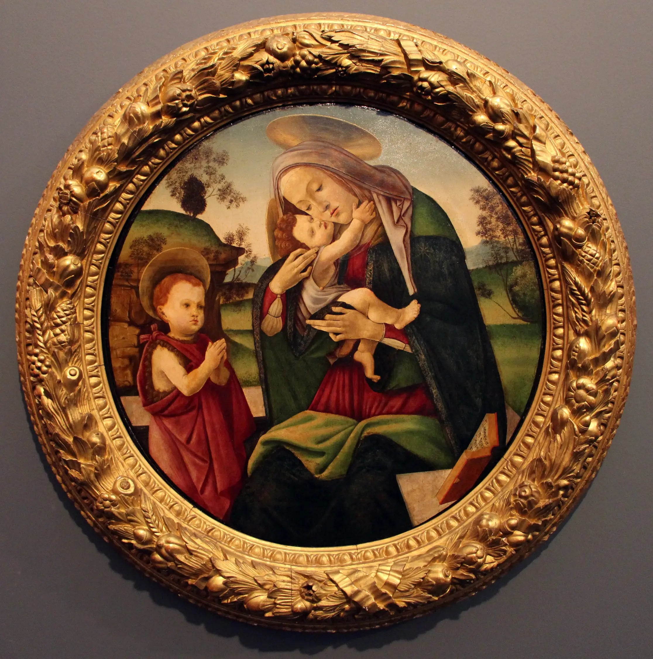 La Vierge à l’Enfant avec le petit saint Jean - Sandro Botticelli - Alpha Reproduction
