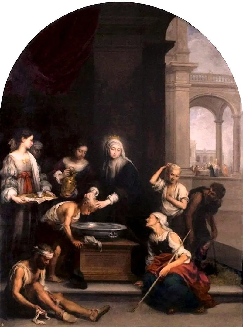 svatá Alžběta pečující o svrabosce - Bartolomé Esteban Murillo