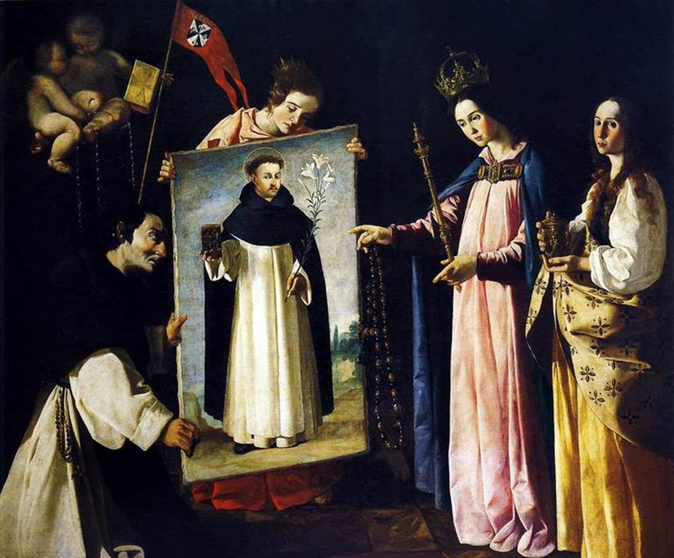 Saint Dominique à Soriano - Francisco de Zurbarán - Alpha Reproduction