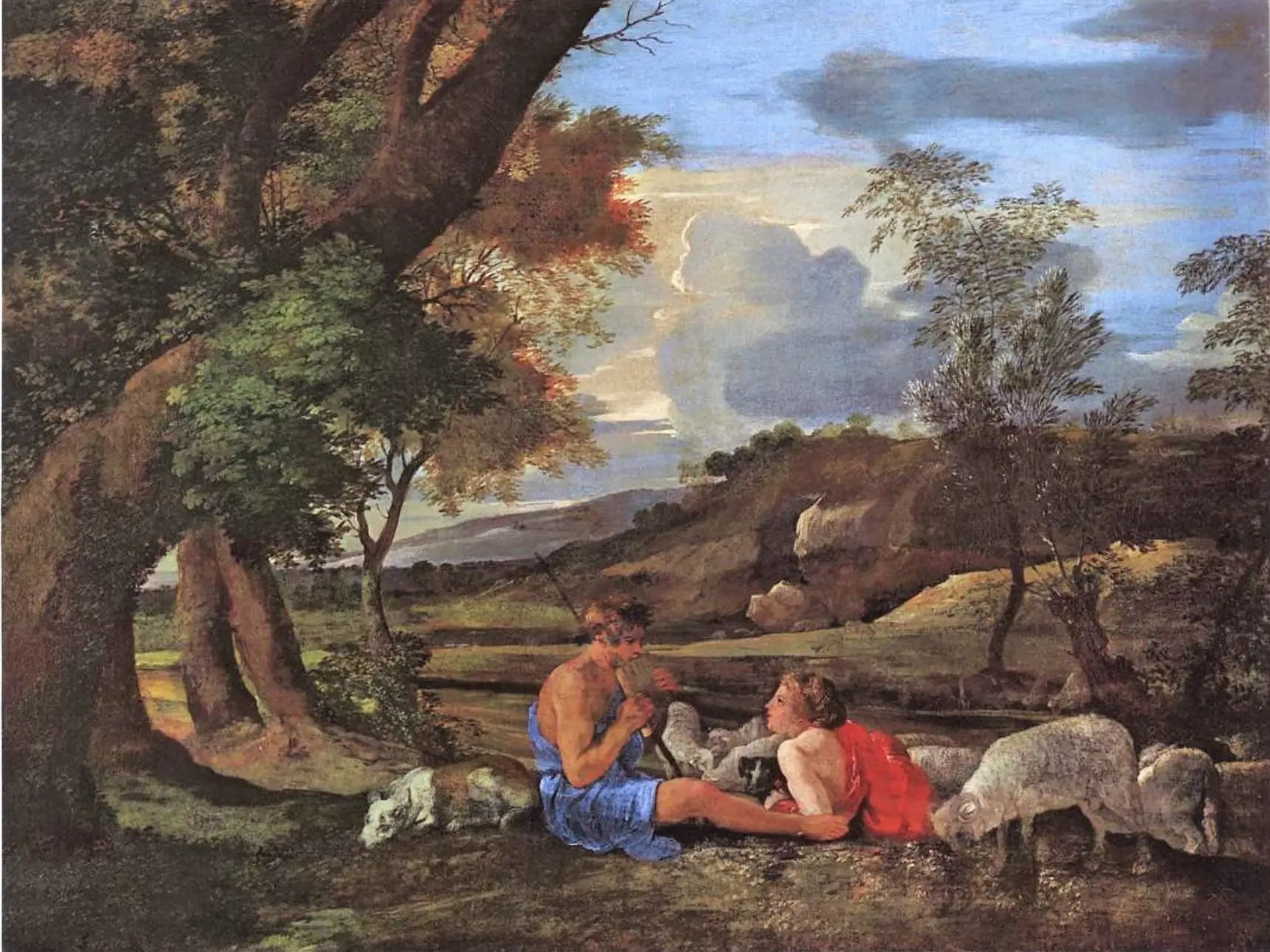 Scène pastorale - Nicolas Poussin - Alpha Reproduction