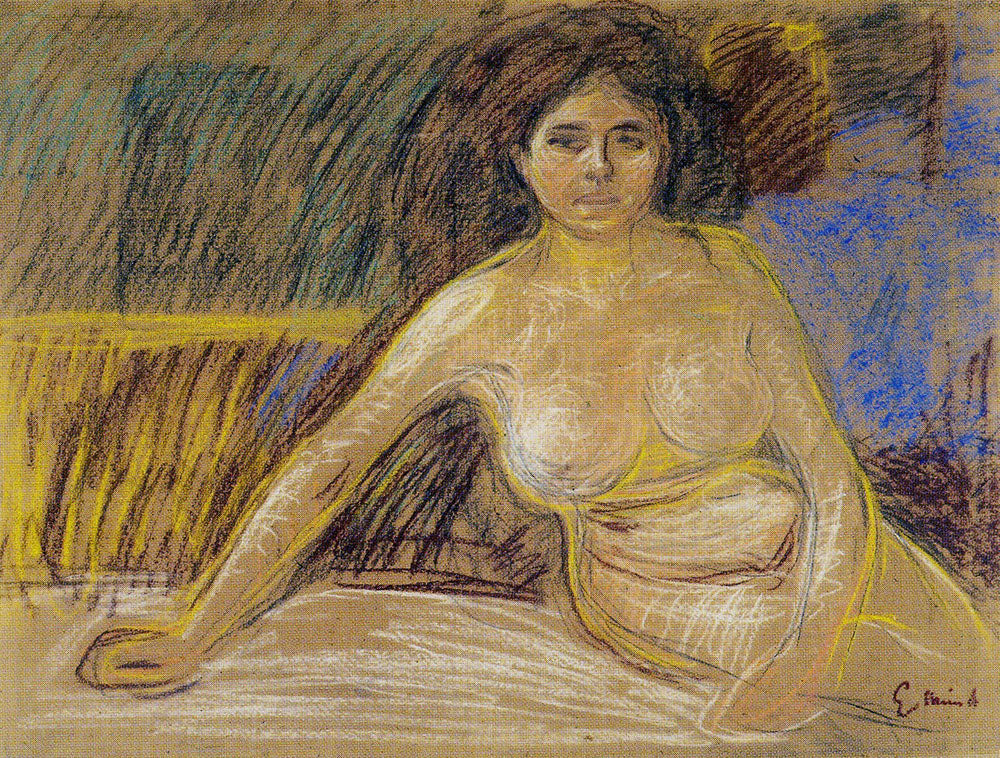 Reproduction du tableau « Nu assis - Edvard Munch » par Alpha Reproduction en peinture à l’huile
