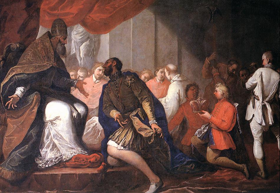 Paul III nomme son fils Pier Luigi duc de Plaisance et Parme - Sebastiano Ricci