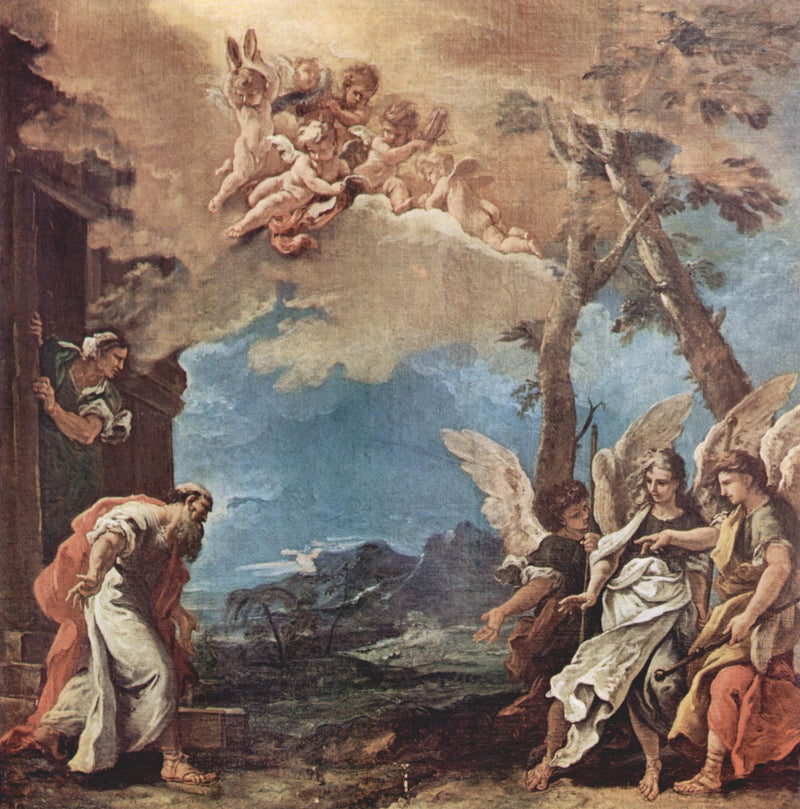 Abraham a tři andělé - Sebastiano Ricci