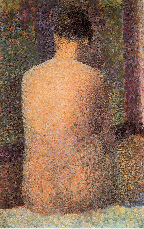 Záda modelky - Georges Seurat