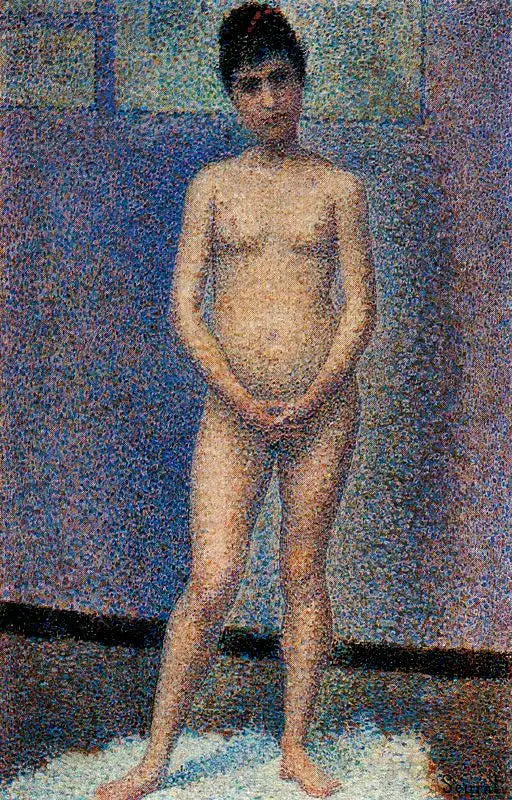 Čelní portrét - Georges Seurat