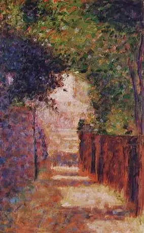 Ulice Saint-Vincent, Paříž, na jaře - Georges Seurat