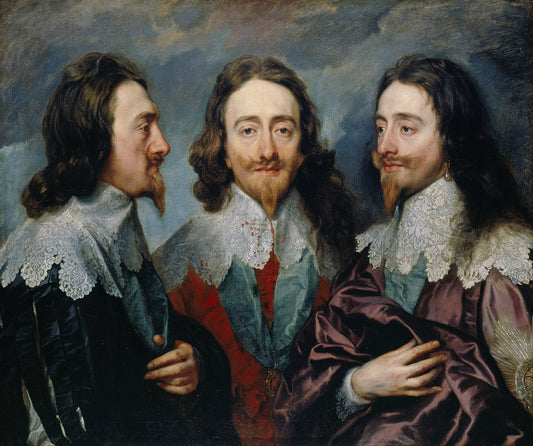👑 Trojitý portrét Karla I. – Anthony van Dyck (kolem 1635–1636)