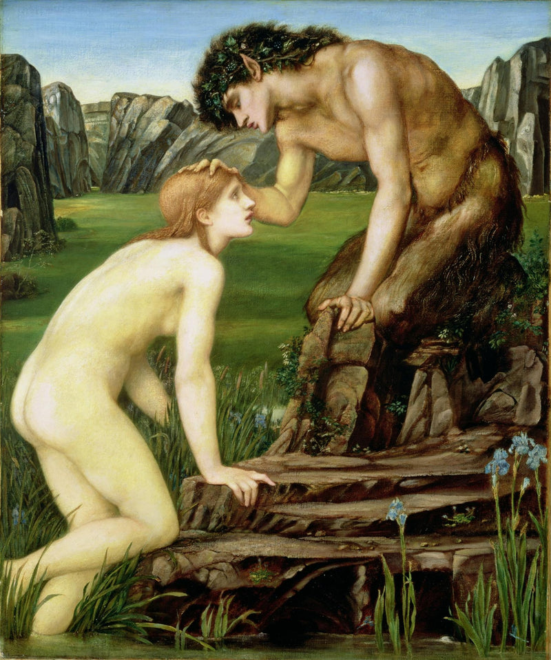 Pan a Psyché - Edward Burne-Jones