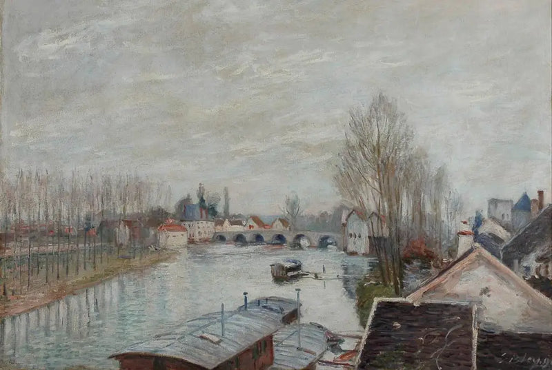 Most v Moretu - Alfred Sisley