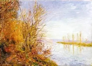 Cesta By u lesa Roches-Courtaut, léto svatého Martina - Alfred Sisley
