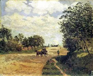 Cesta z Mantes do Choisy-le-Roi - Alfred Sisley
