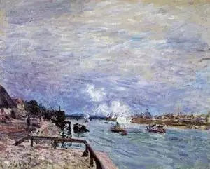 Seina v Grenelle - Alfred Sisley