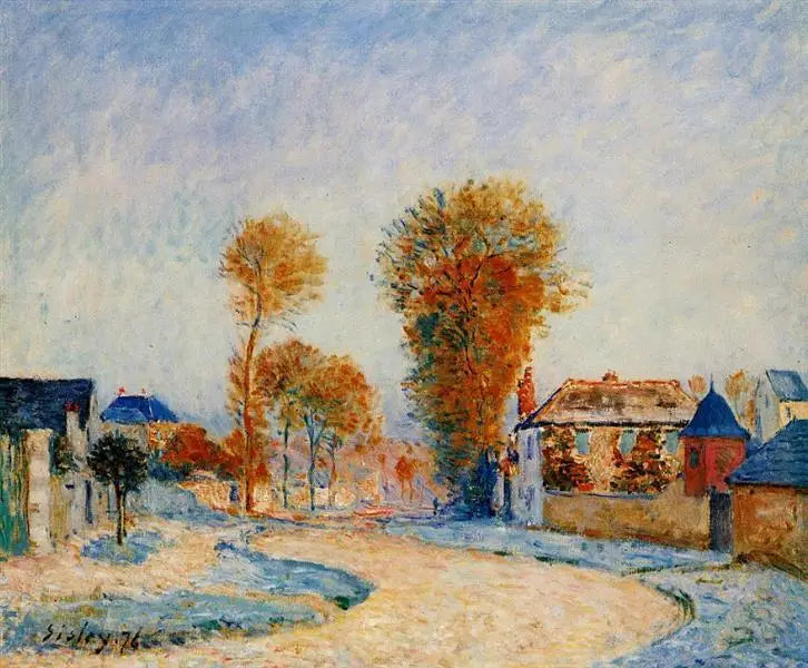 První bílý mráz - Alfred Sisley