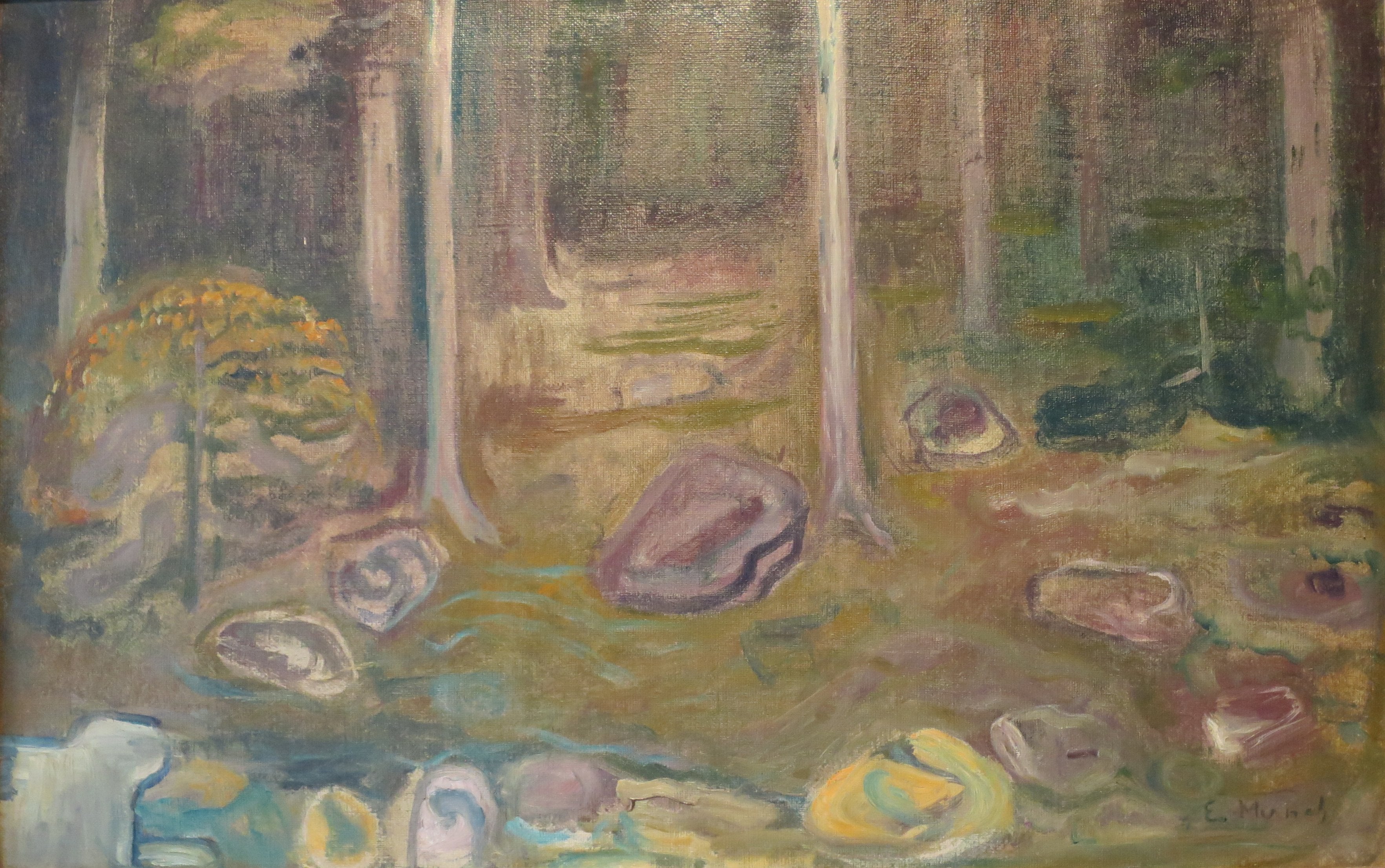 Reproduction du tableau « Forêt - Edvard Munch » par Alpha Reproduction en peinture à l’huile