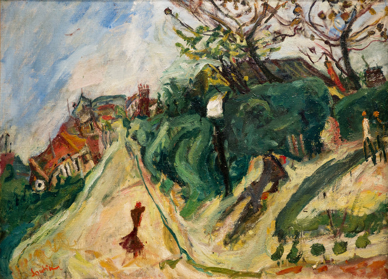 Krajina s postavami - Chaim Soutine