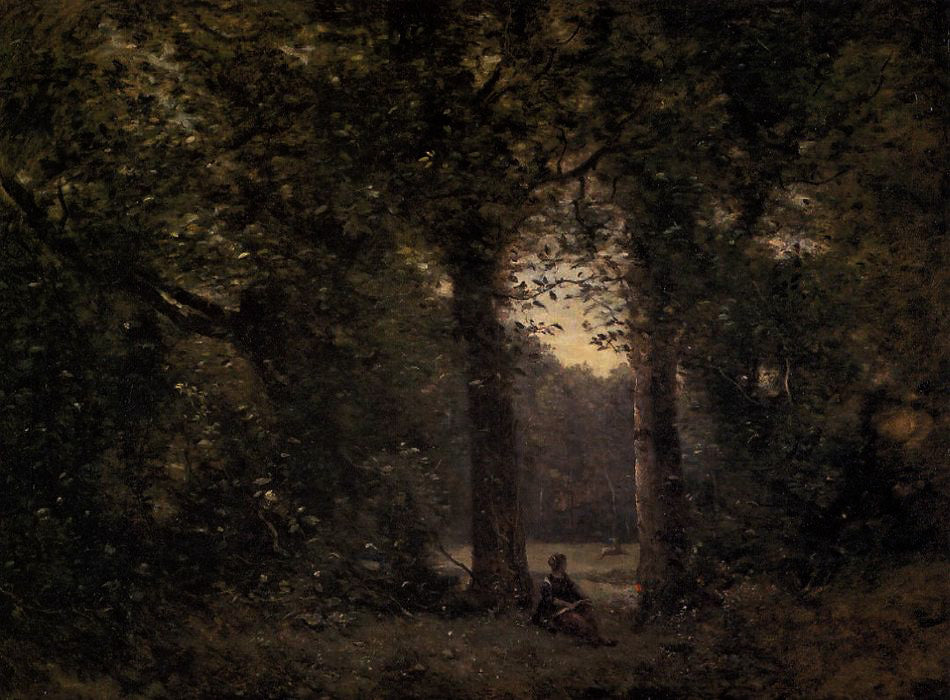 La Clairière, souvenir de Ville-d'Avray - Jean-Baptiste Camille Corot
