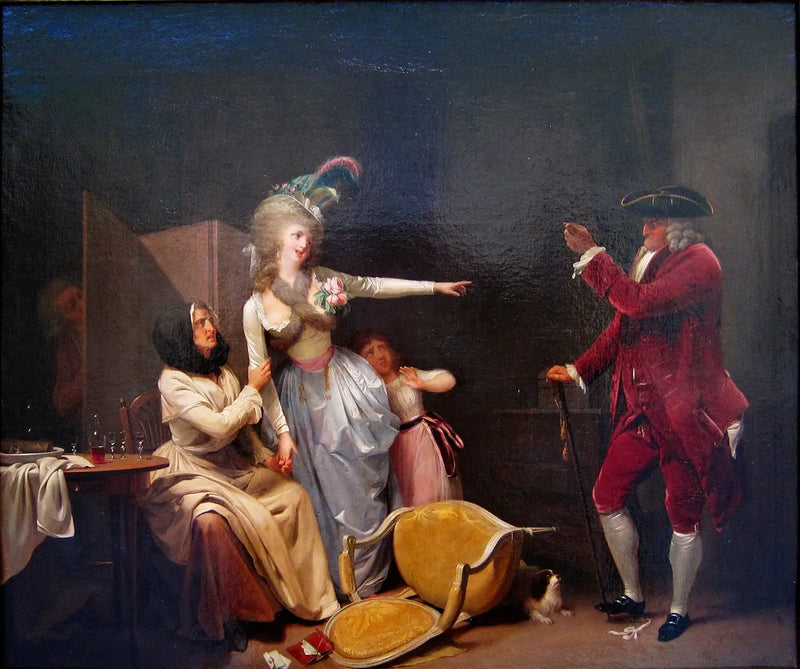 Žárlivý milenec - Louis-Léopold Boilly