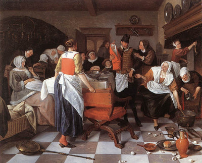 Célébration d'une naissance - Jan Steen