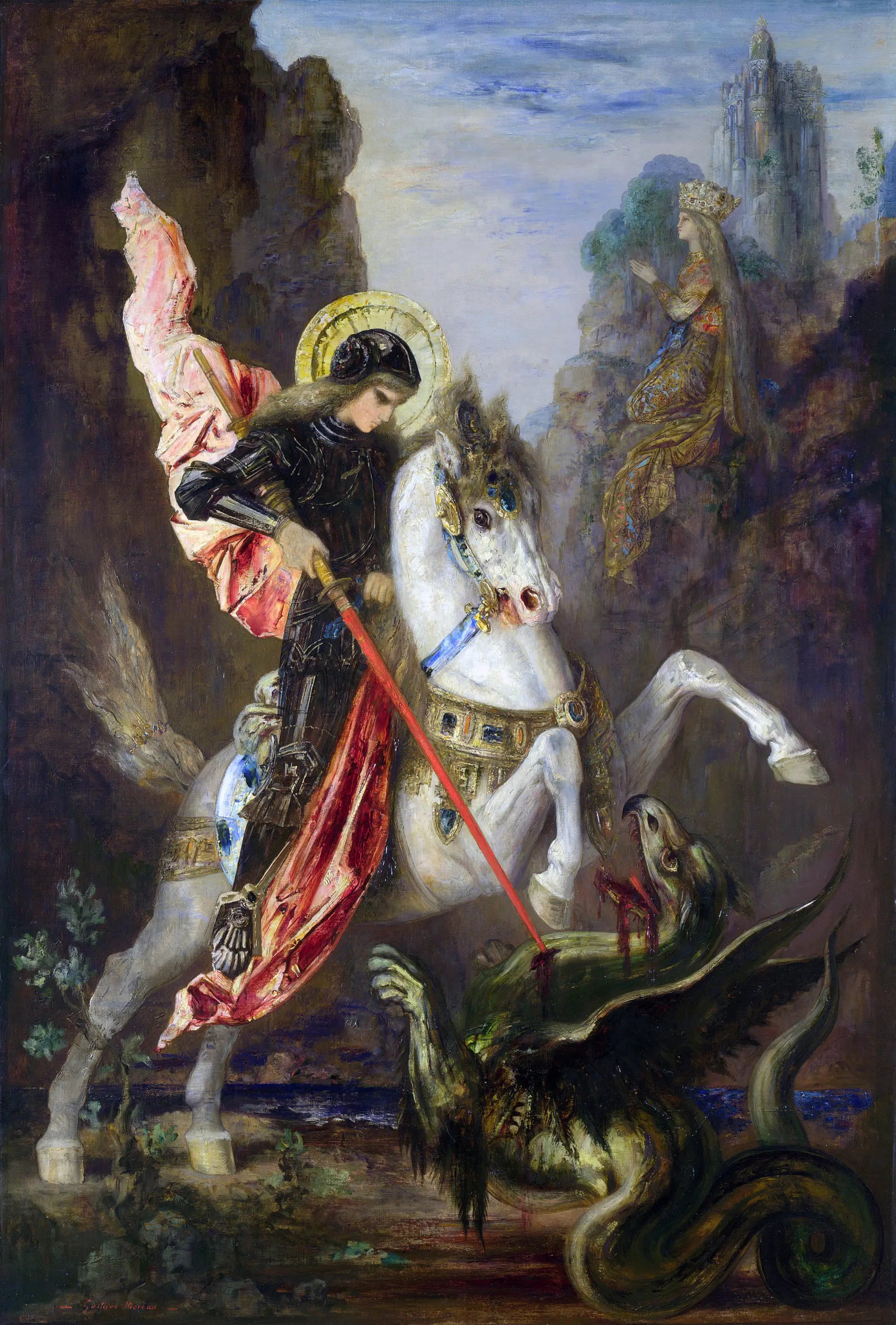 Saint Georges et le Dragon - Gustave Moreau - Alpha Reproduction