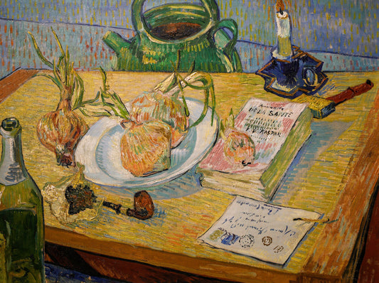 🕯️ Zátiší s talířem cibule Vincent van Gogh (1889)