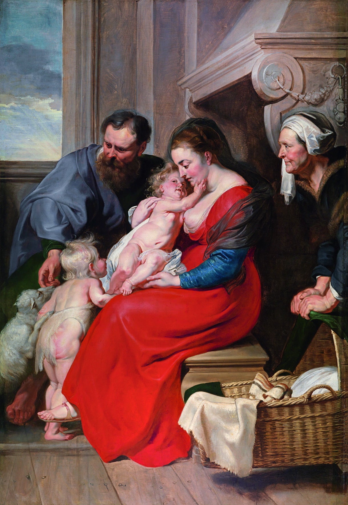 La Sainte Famille avec sainte Élisabeth et saint Jean-Baptiste - Peter Paul Rubens