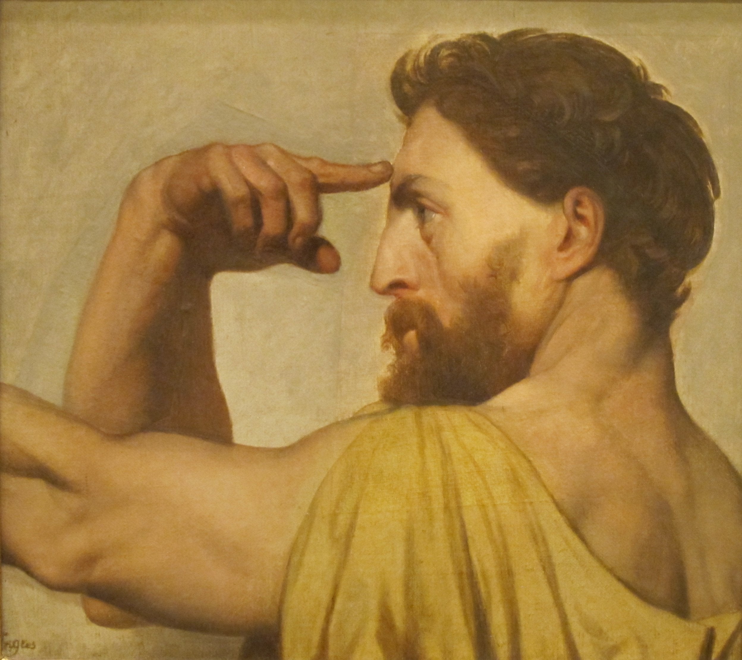 Phidias, studie pro apoteózu Homéra - Jean-Auguste-Dominique Ingres