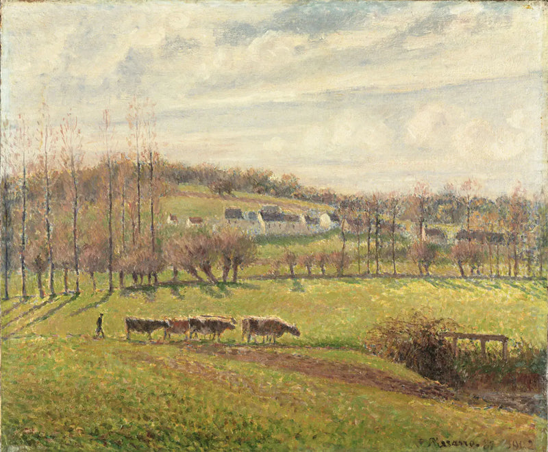 Letní krajina, Éragny - Camille Pissarro