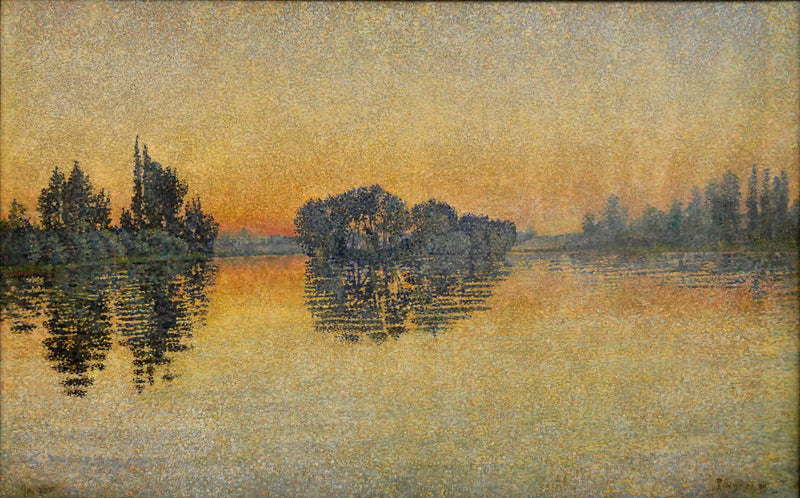 Západ slunce, Herblay, Opus 206 - Paul Signac