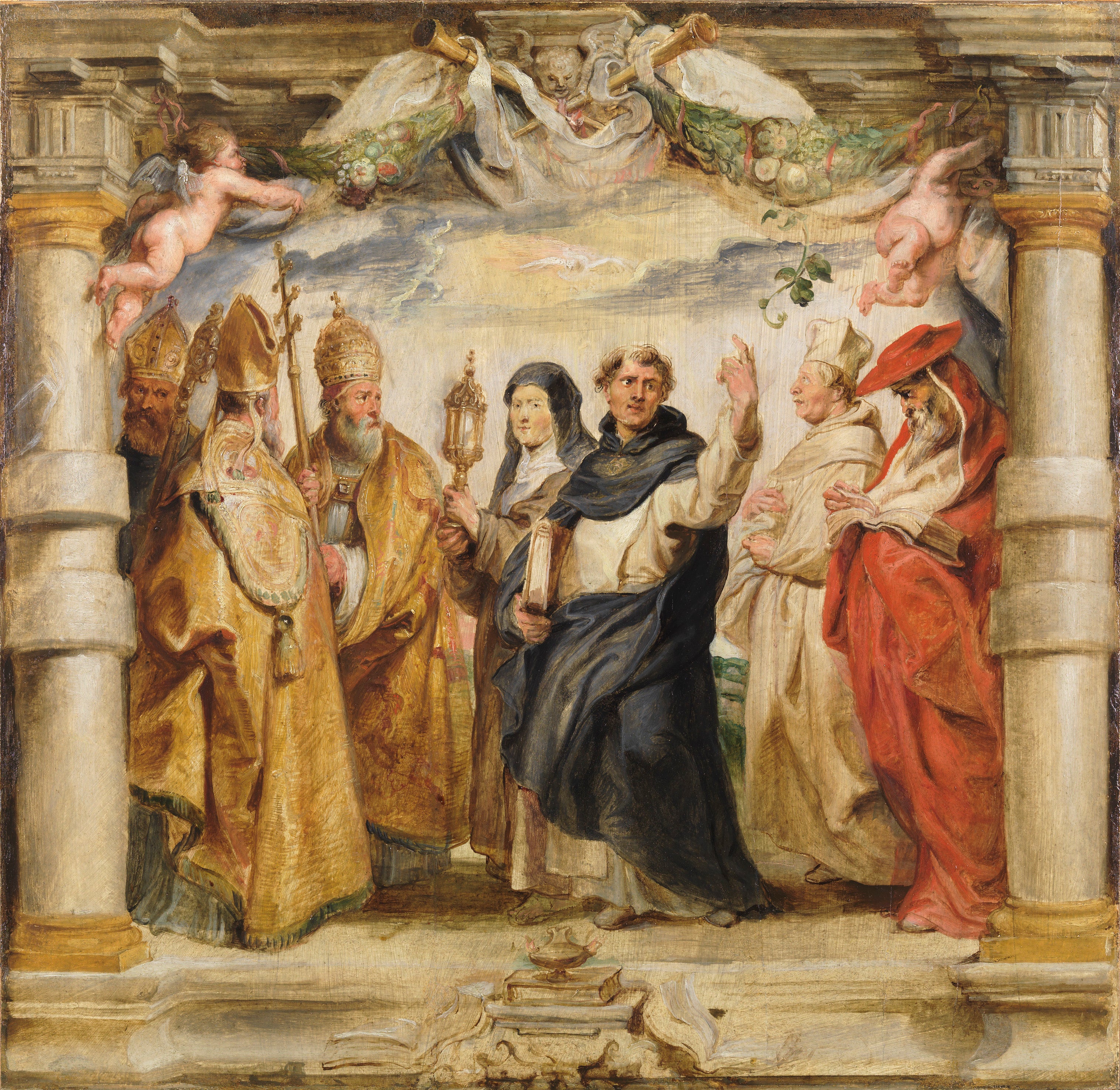 Les défenseurs de l'Eucharistie - Peter Paul Rubens