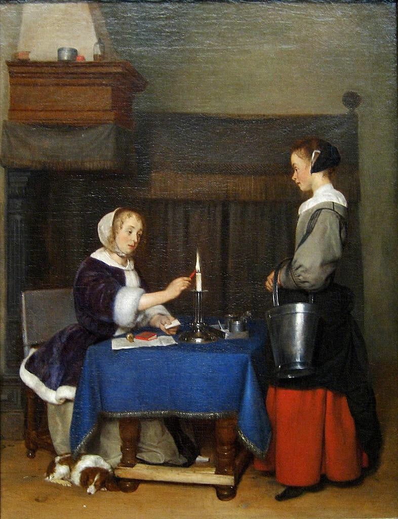 Femme scellant une lettre - Gerard ter Borch