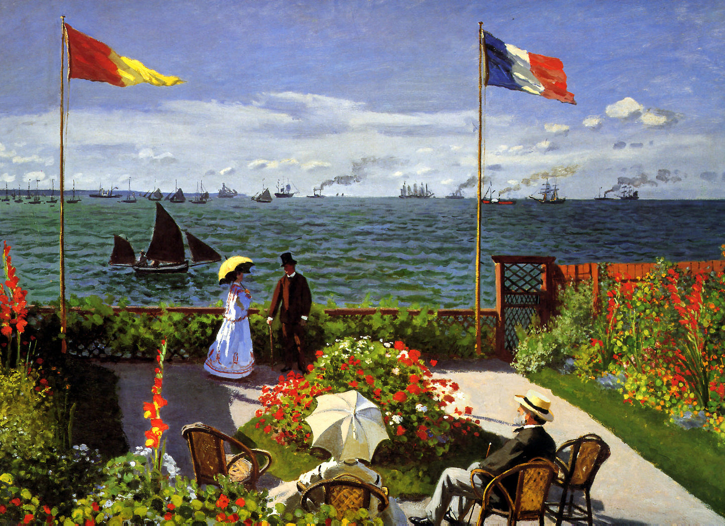 🌊 Terasa v Sainte-Adresse – Claude Monet (1867)