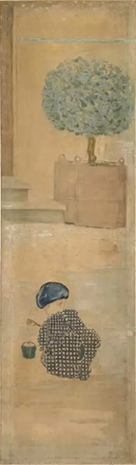 Dítě u písečné hromady - Pierre Bonnard