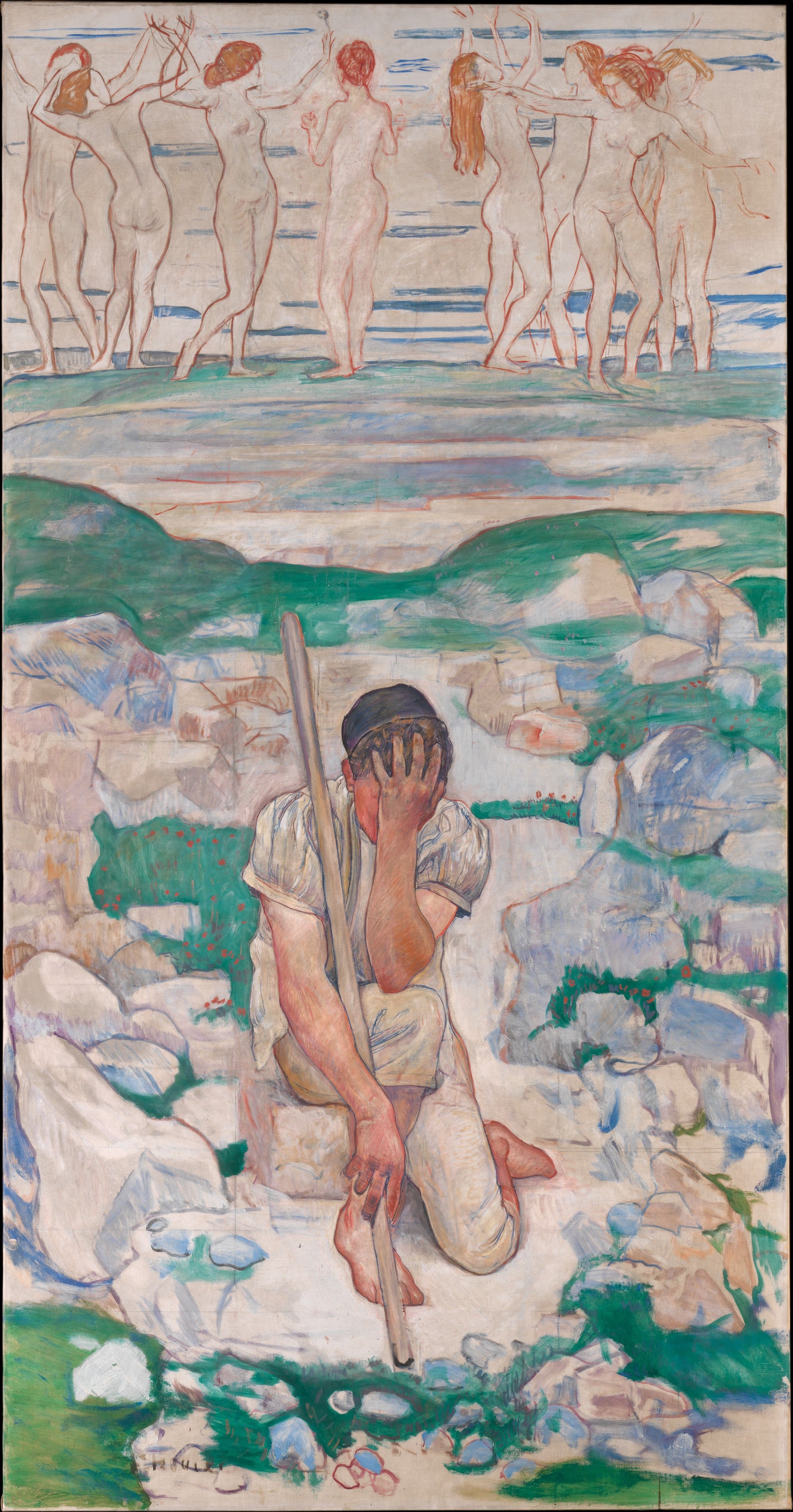 Le rêve du berger (Der Traum des Hirten) - Ferdinand Hodler