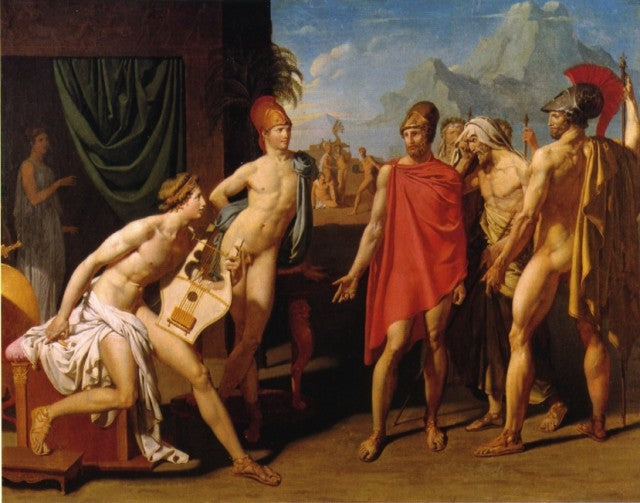 Achille přijímá vyslance Agamemnona - Jean-Auguste-Dominique Ingres