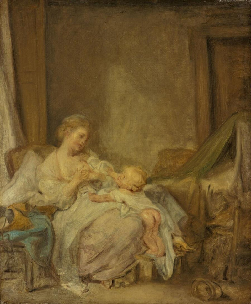 Šťastná matka - Jean-Baptiste Greuze