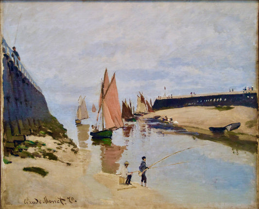 „Přístav v Trouville“ – Claude Monet (1870)