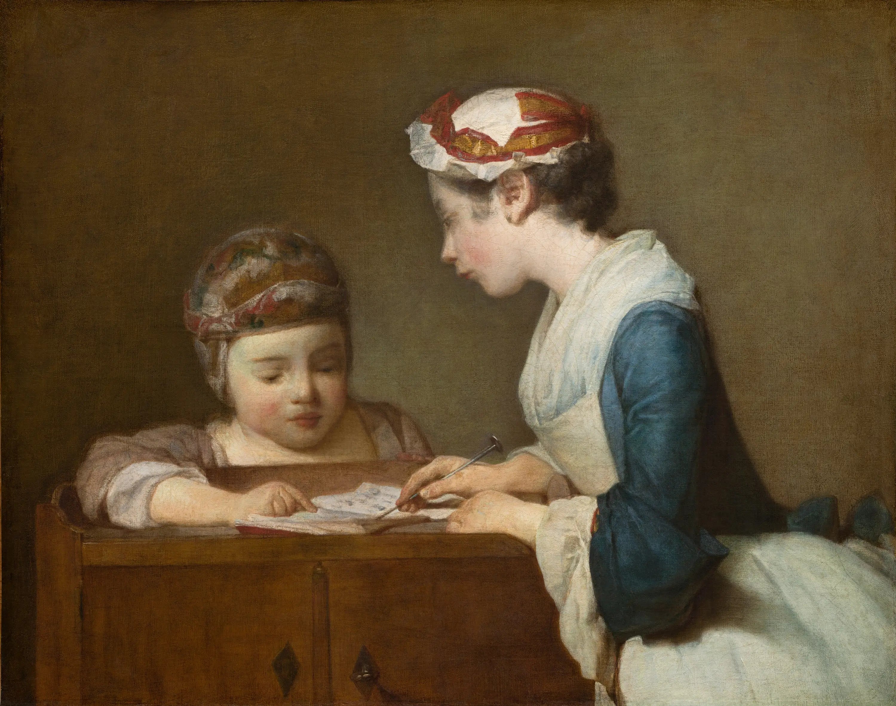 La petite maîtresse d’école - Jean Siméon Chardin - Alpha Reproduction