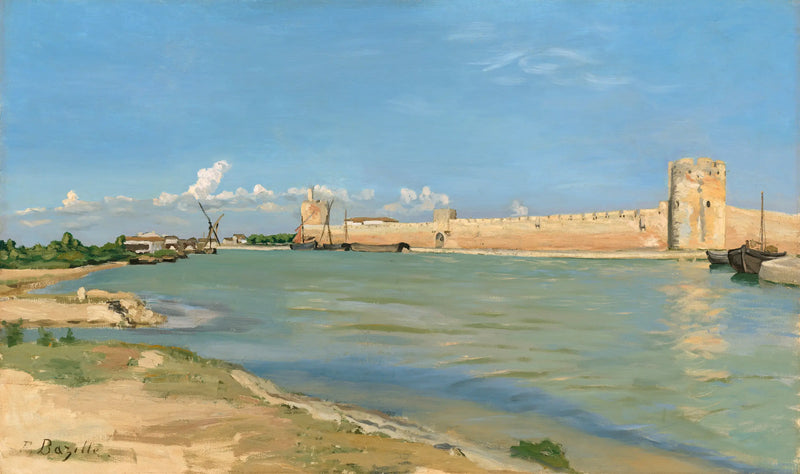 hradby Aigues-Mortes - Frédéric Bazille
