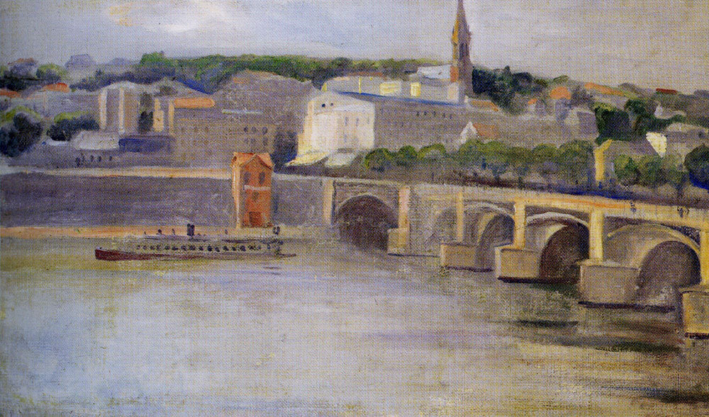 Reproduction du tableau « La Seine à Saint-Cloud - Edvard Munch » par Alpha Reproduction en peinture à l’huile
